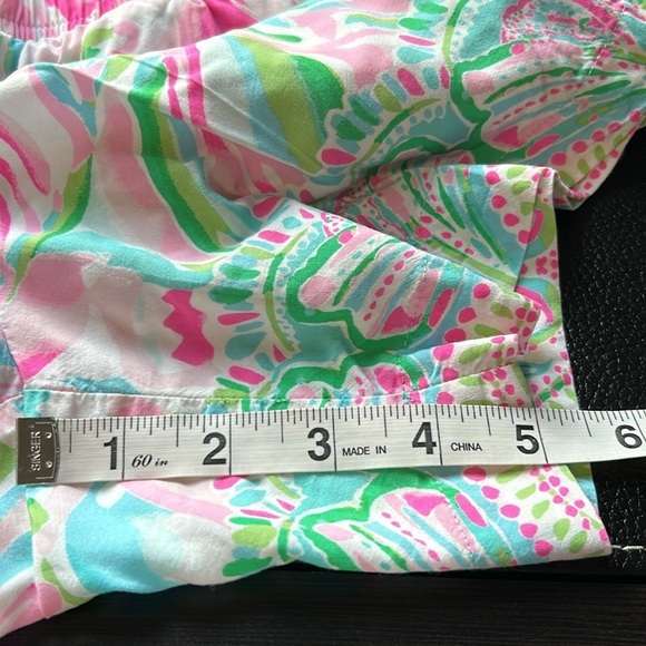 Lilly Pulitzer Katia Short Croc My World Tropical Hawaiian Cruise Vacation Sz XS - Picture 12 of 12